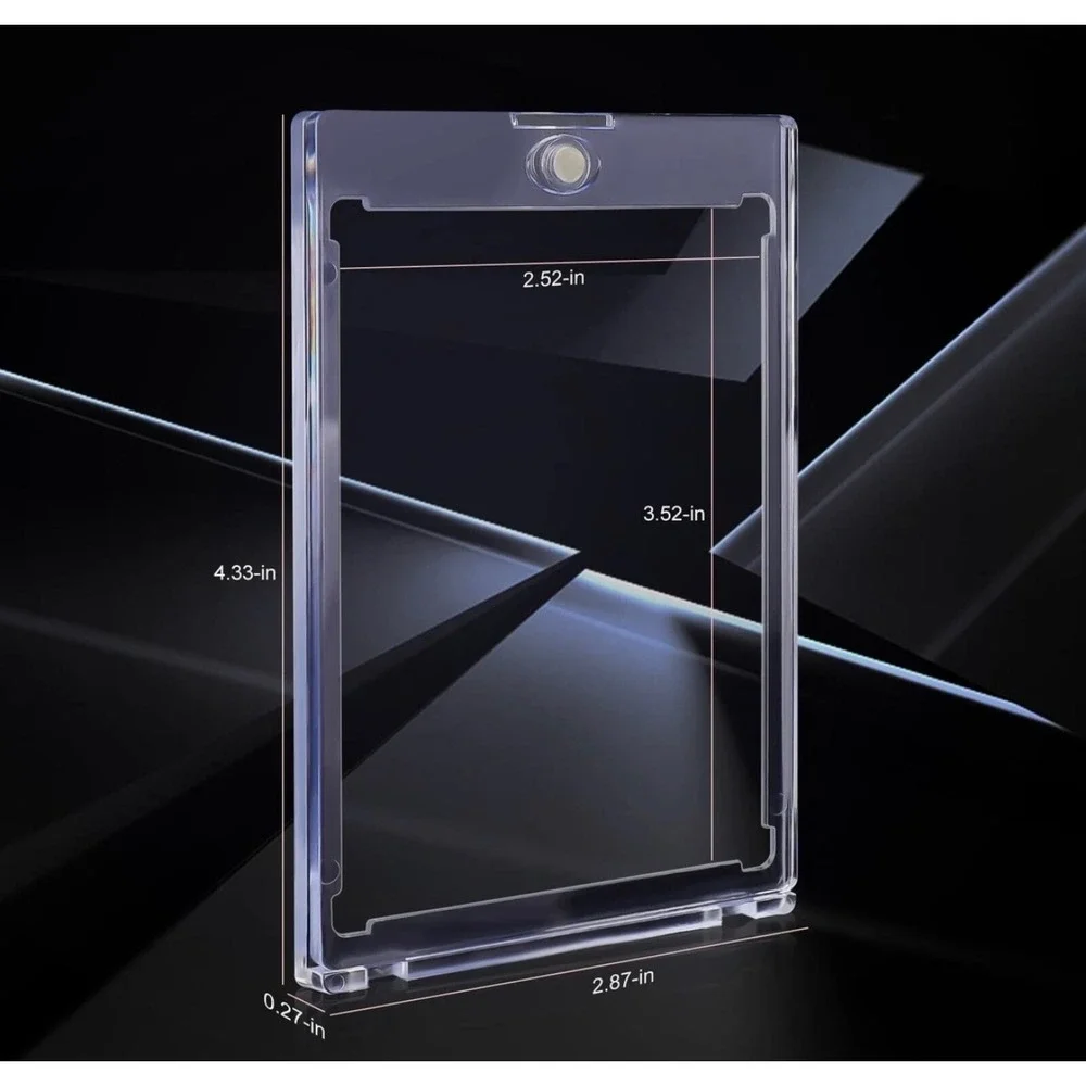Lot of 20 Magnetic Acrylic Trading Card Holders‎ UV Protection for Standard Size